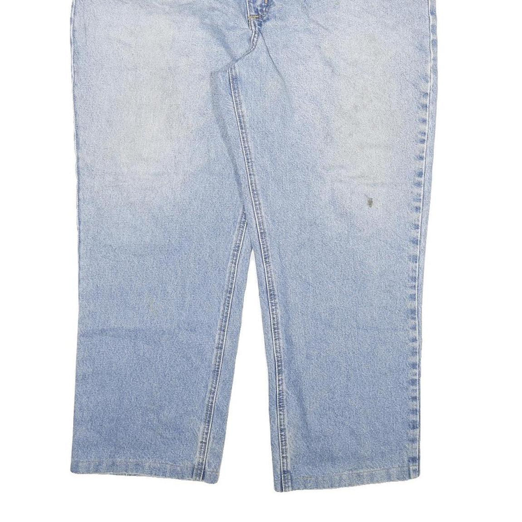 CARHARTT Mens Regular Fit Light Blue Denim Jeans W40 L28 Zip Cotton Blend