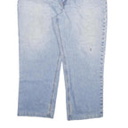 CARHARTT Mens Regular Fit Light Blue Denim Jeans W40 L28 Zip Cotton Blend
