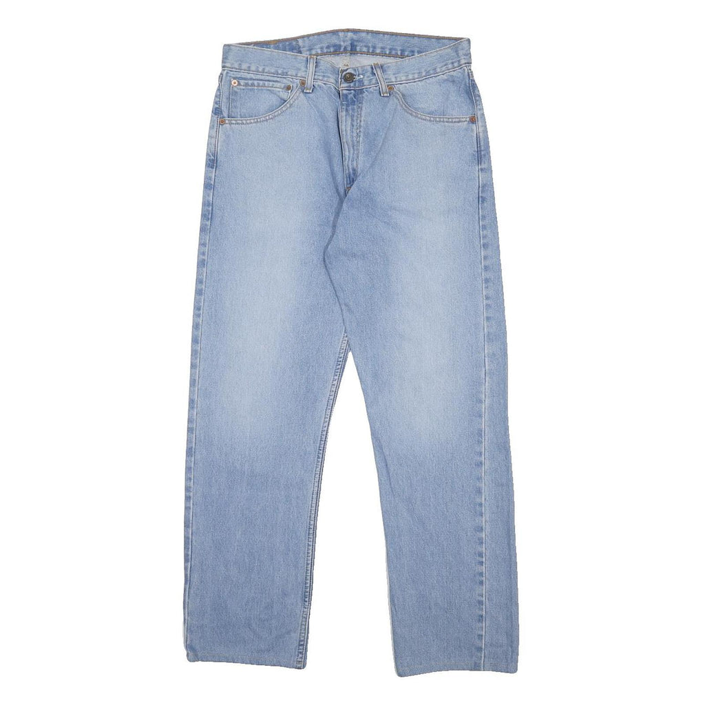 LEVI'S 521 02 Mens Jeans Blue Regular Straight Denim Light W34 L29 Classic Fit