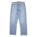 LEVI'S 521 02 Mens Jeans Blue Regular Straight Denim Light W34 L29 Classic Fit