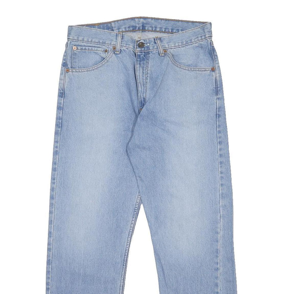 LEVI'S 521 02 Mens Jeans Blue Regular Straight Denim Light W34 L29 Classic Fit