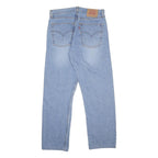 LEVI'S 521 02 Mens Jeans Blue Regular Straight Denim Light W34 L29 Classic Fit