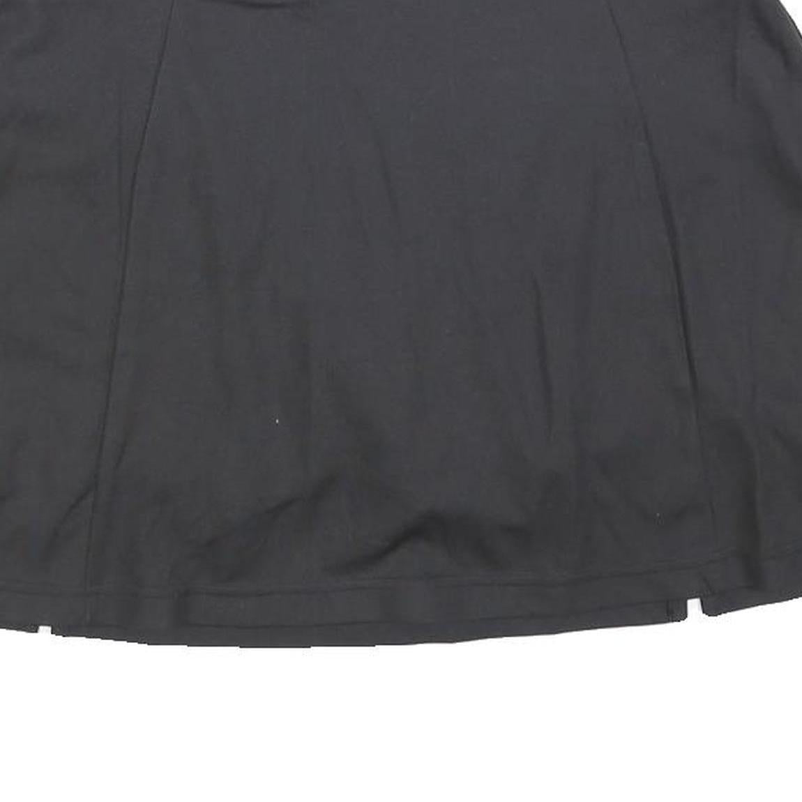 ADIDAS Womens Black Mini Polyester Blend Plain Skort L Sports Casual Activewear