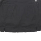 ADIDAS Womens Black Mini Polyester Blend Plain Skort L Sports Casual Activewear