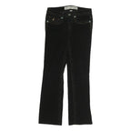 SEVEN7 Womens Black Cotton Regular Fit Straight Trousers W27 L30 Denim Style