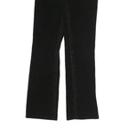SEVEN7 Womens Black Cotton Regular Fit Straight Trousers W27 L30 Denim Style