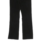 SEVEN7 Womens Black Cotton Regular Fit Straight Trousers W27 L30 Denim Style