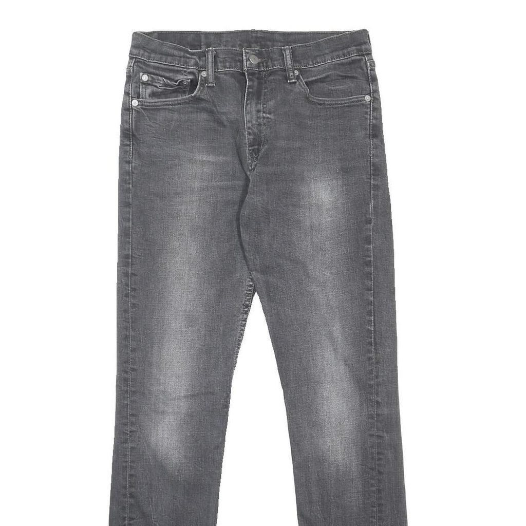 LEVI'S 511 Slim Mens Jeans Grey Slim Skinny Denim Medium W29 L34 Zip Closure