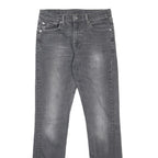 LEVI'S 511 Slim Mens Jeans Grey Slim Skinny Denim Medium W29 L34 Zip Closure