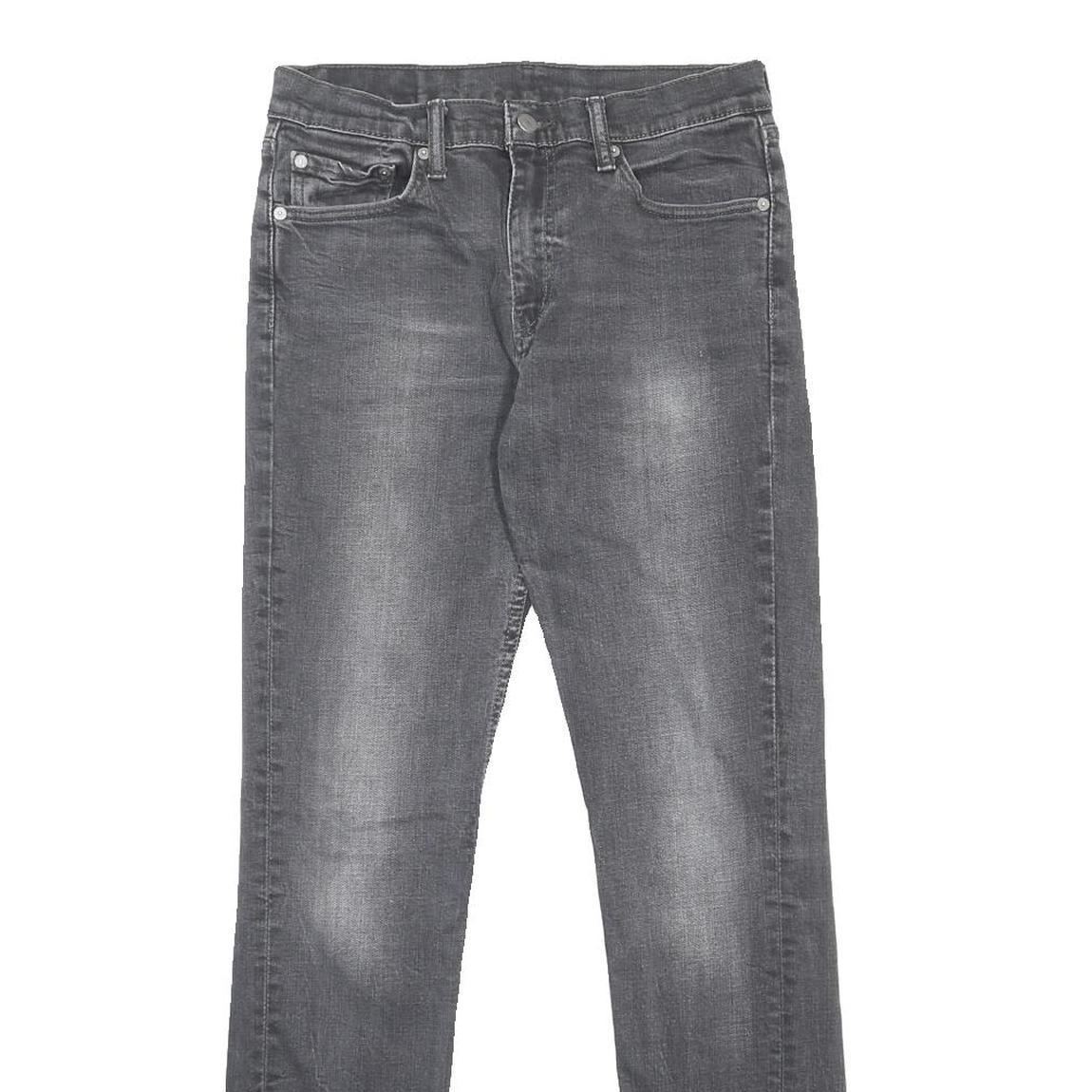 LEVI'S 511 Slim Mens Jeans Grey Slim Skinny Denim Medium W29 L34 Zip Closure
