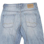 ANGELO LITRICO Mens Shorts Blue Casual M W34 Long Length Patchwork