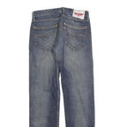LEVI'S 504 Mens Jeans Blue Regular Straight Denim Medium W29 L32 Distressed