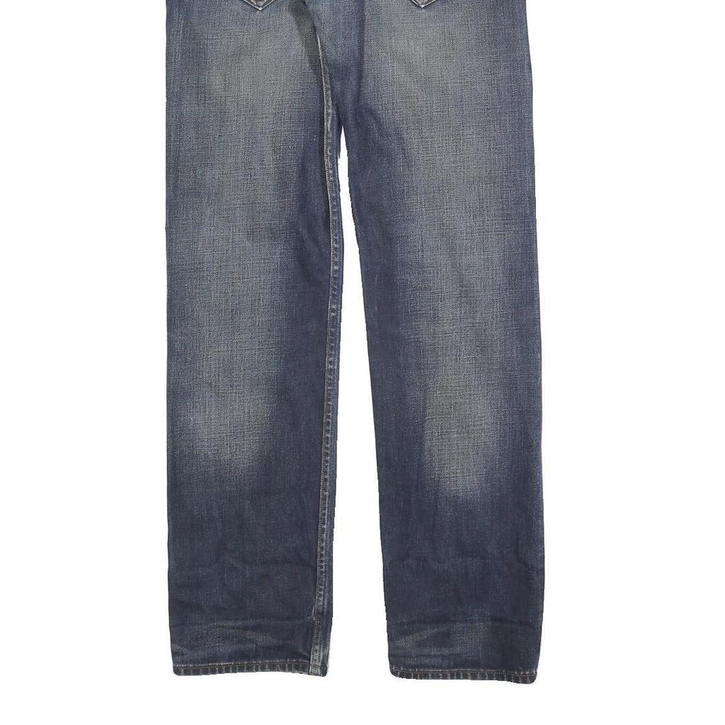 LEVI'S 504 Mens Jeans Blue Regular Straight Denim Medium W29 L32 Distressed