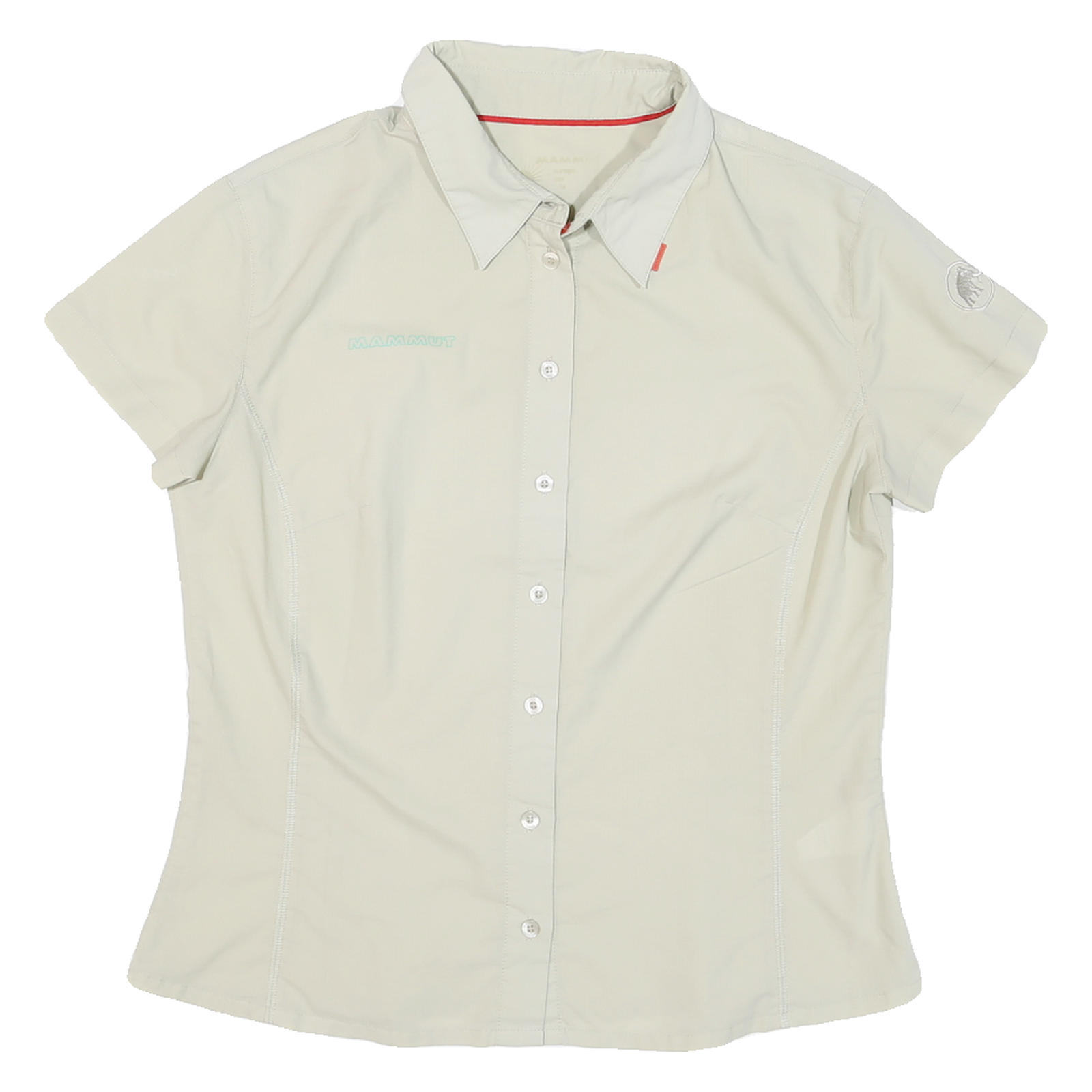 MAMMUT Womens Cream Short Sleeve Shirt S Technical Outdoor Lightweight