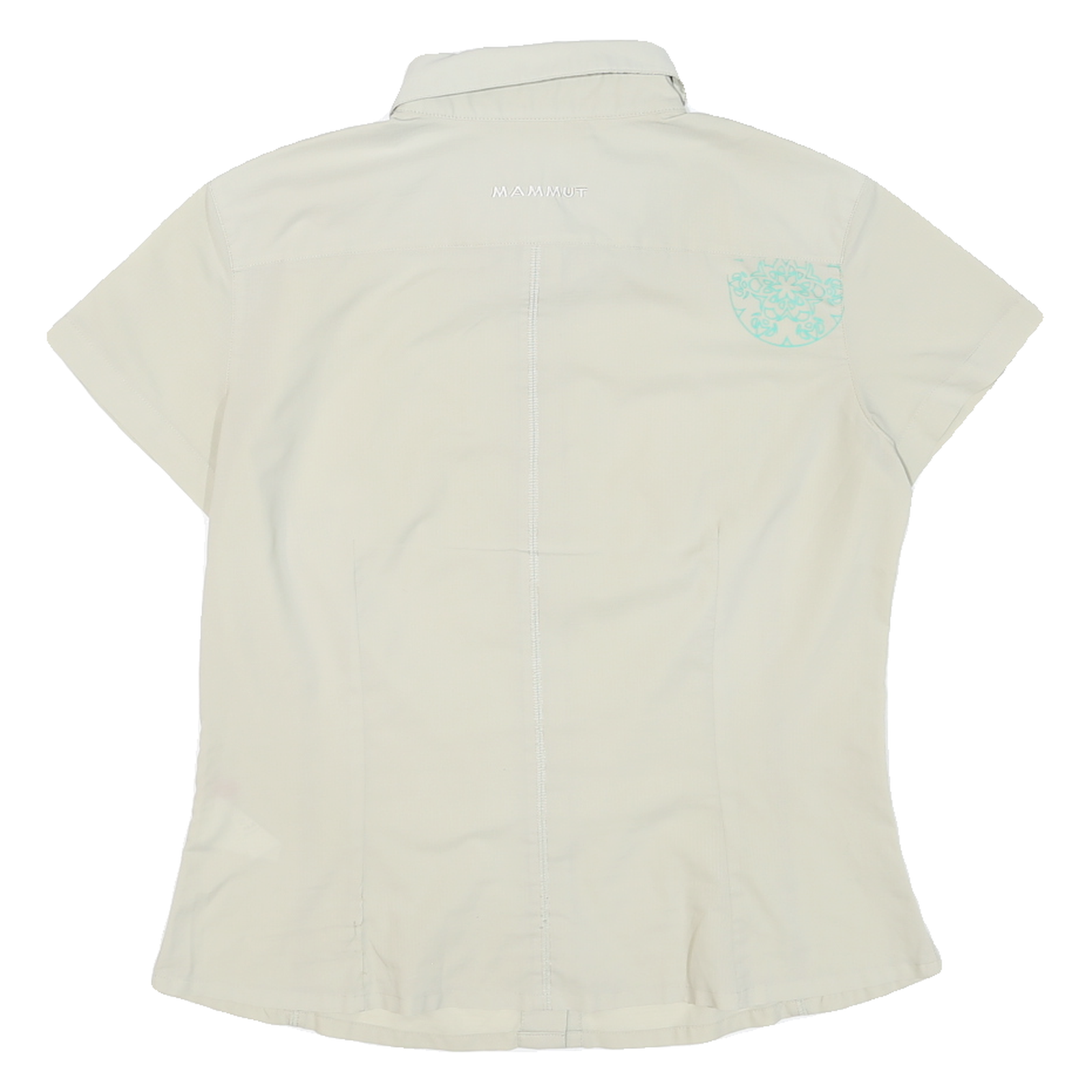 MAMMUT Womens Cream Short Sleeve Shirt S Technical Outdoor Lightweight