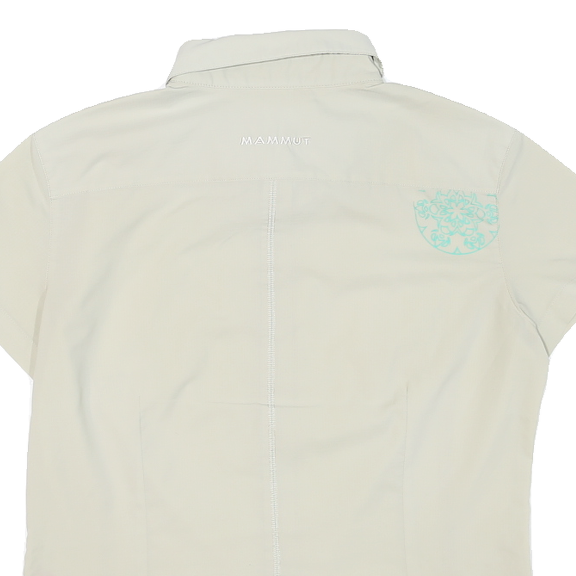 MAMMUT Womens Cream Short Sleeve Shirt S Technical Outdoor Lightweight