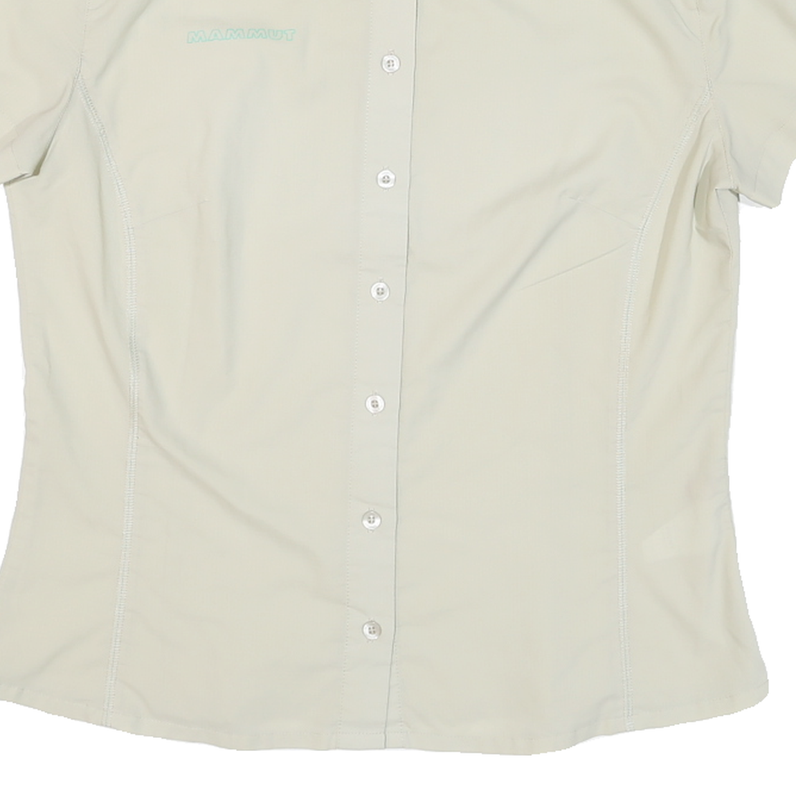 MAMMUT Womens Cream Short Sleeve Shirt S Technical Outdoor Lightweight