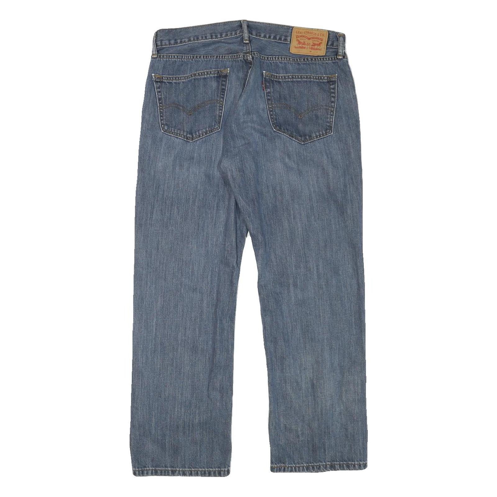 LEVI'S Mens Jeans Blue Regular Straight Denim Medium W33 L28 Classic Cotton