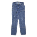 CARHARTT Womens Slim Blue Denim Jeans W26 L29 Workwear Pockets Utility