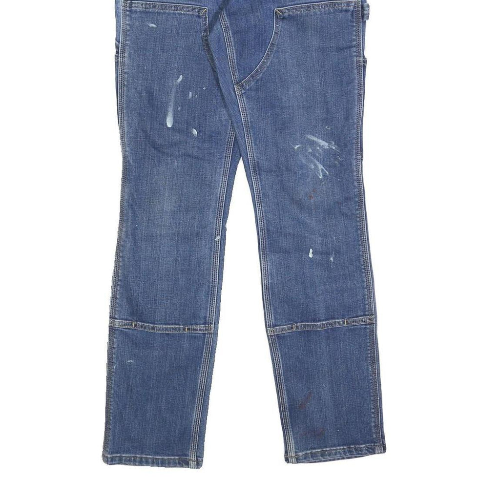 CARHARTT Womens Slim Blue Denim Jeans W26 L29 Workwear Pockets Utility
