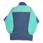 SYMPATEX Mens Blue & Teal Outdoor Jacket M Polyester Zip Colourblock