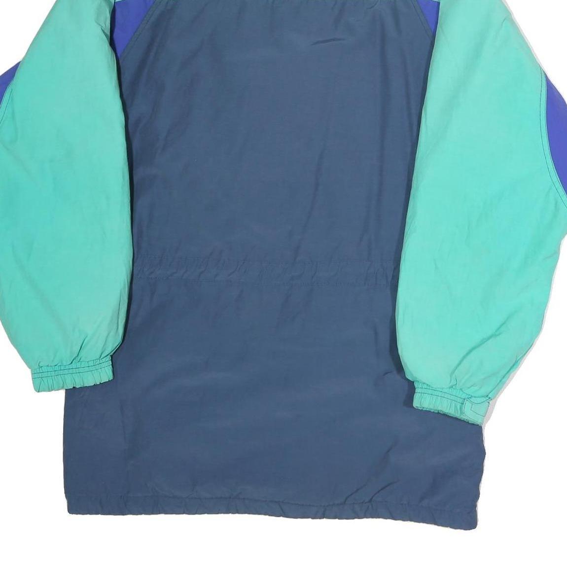 SYMPATEX Mens Blue & Teal Outdoor Jacket M Polyester Zip Colourblock
