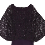 PHASE EIGHT Womens Purple Batwing Sleeve Knit Dress Viscose Blend UK 10 Evening