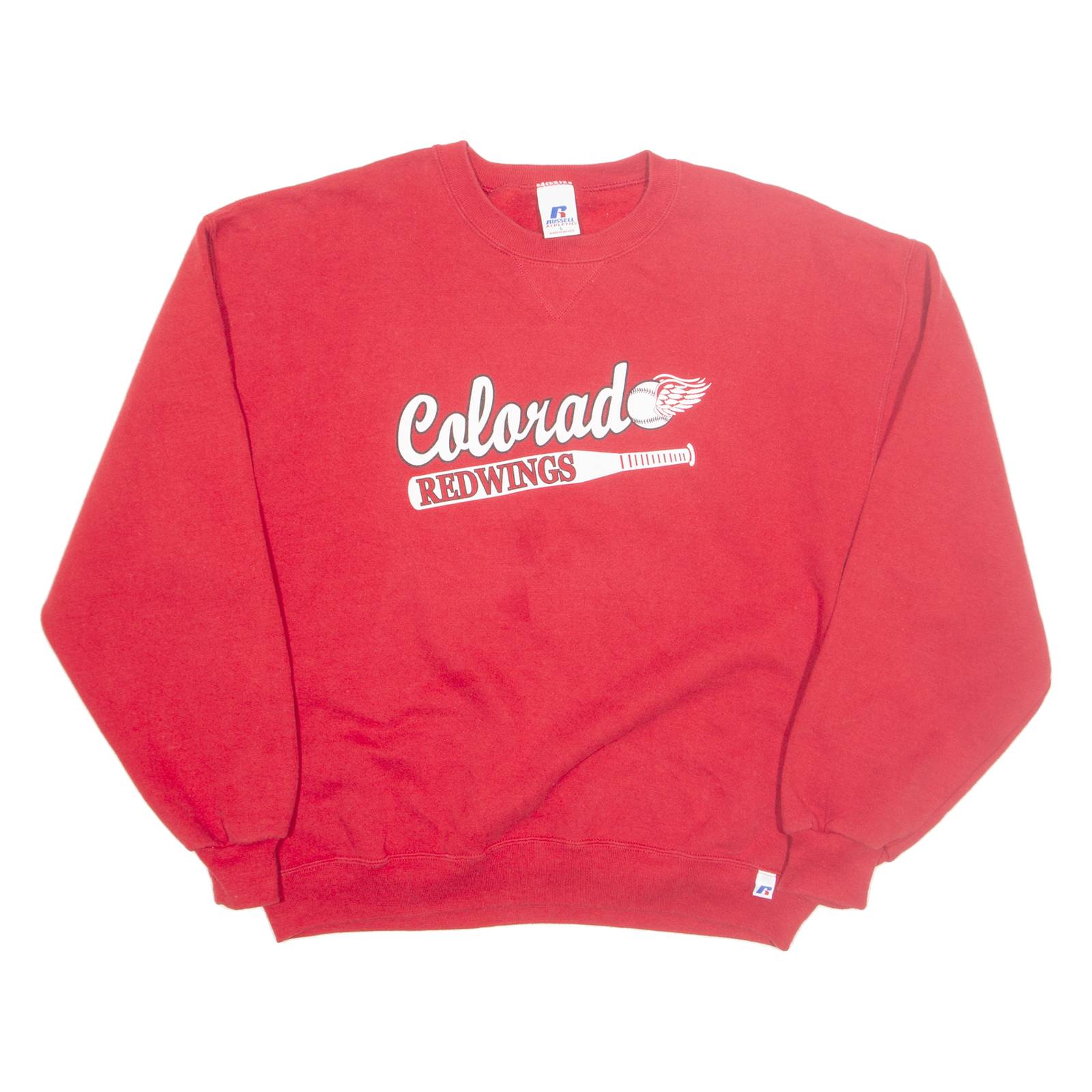 RUSSELL ATHLETIC Colorado Red Wings Mens Sweatshirt Red USA L
