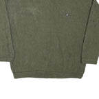 CHAPS Mens Green Patterned Cotton Blend Jumper Crew Neck Basic Knit XL Casual
