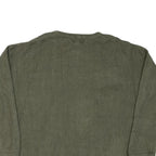 CHAPS Mens Green Patterned Cotton Blend Jumper Crew Neck Basic Knit XL Casual