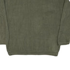 CHAPS Mens Green Patterned Cotton Blend Jumper Crew Neck Basic Knit XL Casual