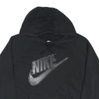NIKE Womens Black Hoodie M Cotton Blend Pullover Hooded Sweatshirt
