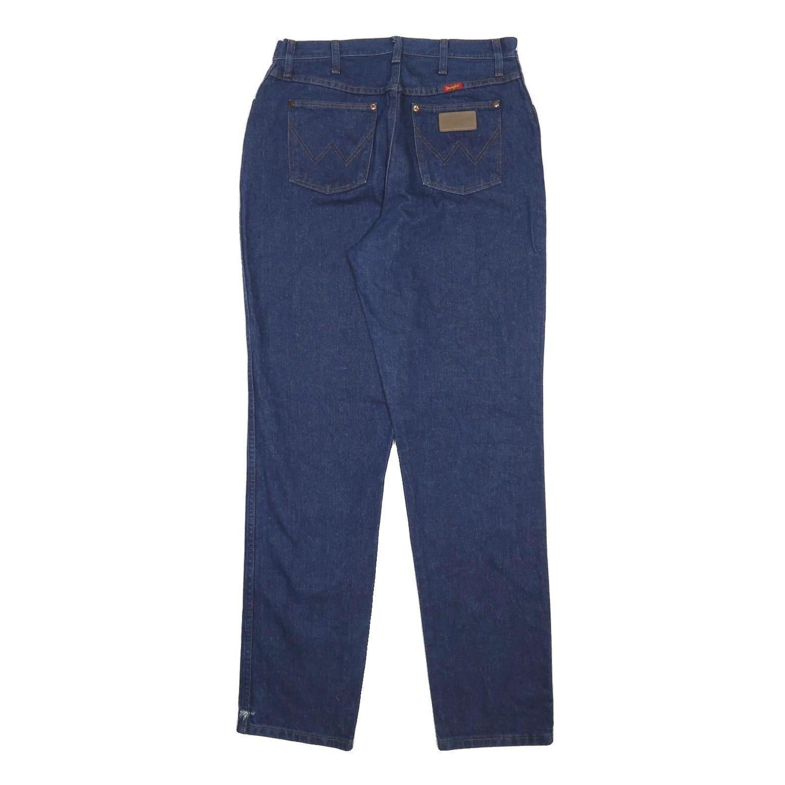 WRANGLER Womens Jeans Blue Regular Straight Denim Medium W32 L34 Classic Fit