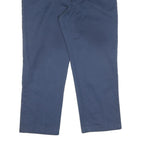 DICKIES Mens Cotton Blend Navy Blue Regular Fit Straight Leg Trousers W40 L29