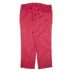 HALYARD Womens Trousers Red Regular Straight W39 L30