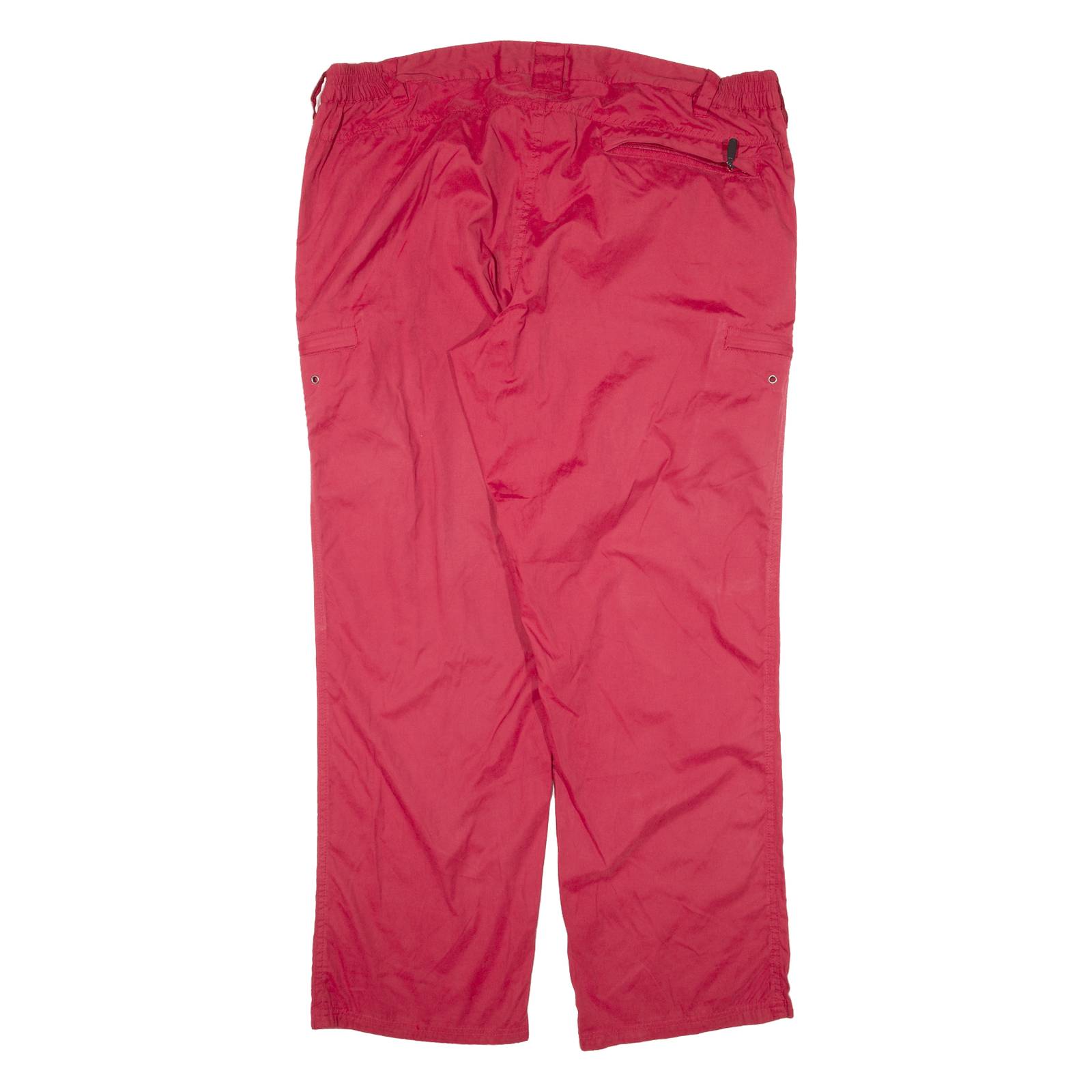 HALYARD Womens Trousers Red Regular Straight W39 L30