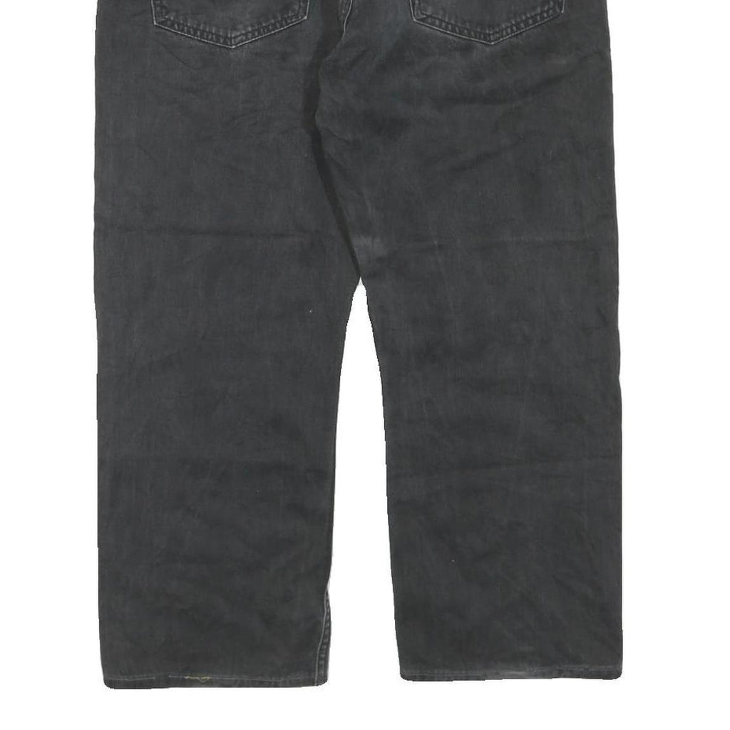 CARHARTT Womens Regular Black Denim Jeans W34 L25 Cotton Blend Zip Casual Wear