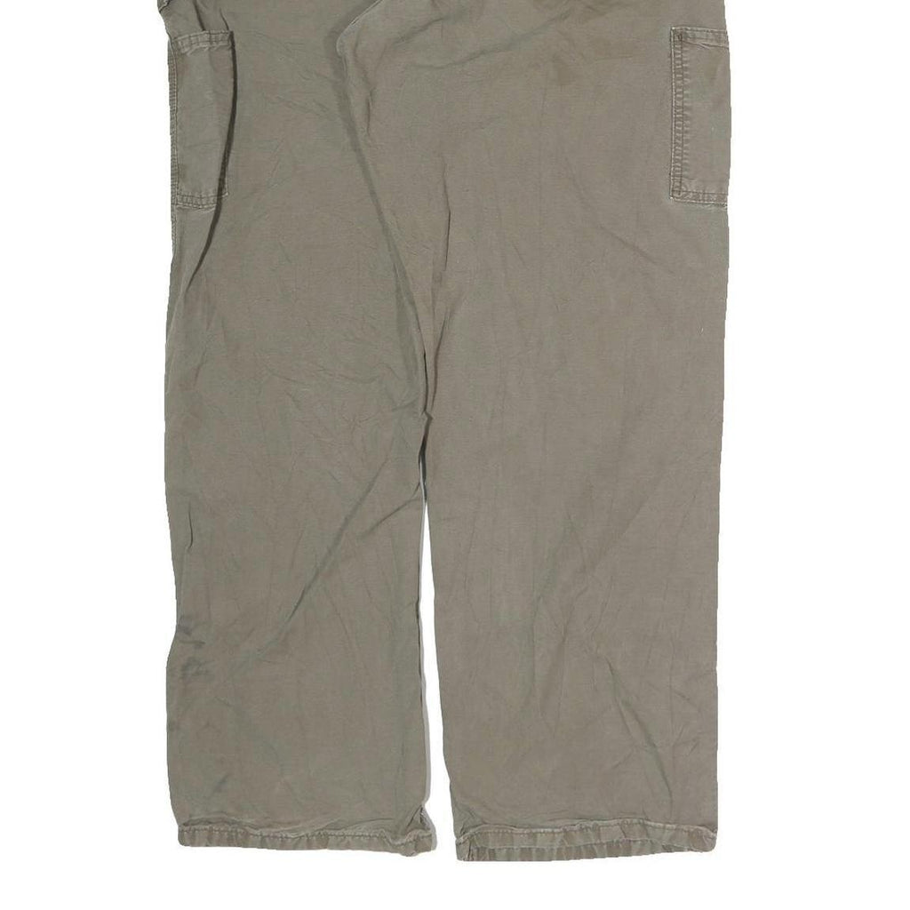 CARHARTT Mens Cotton Blend Beige Regular Fit Straight Leg Trousers W34 L31
