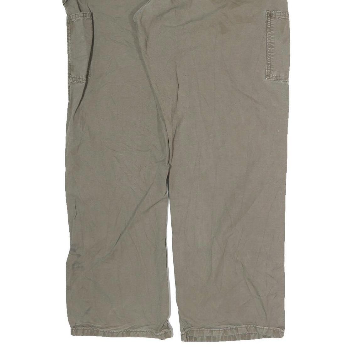 CARHARTT Mens Cotton Blend Beige Regular Fit Straight Leg Trousers W34 L31