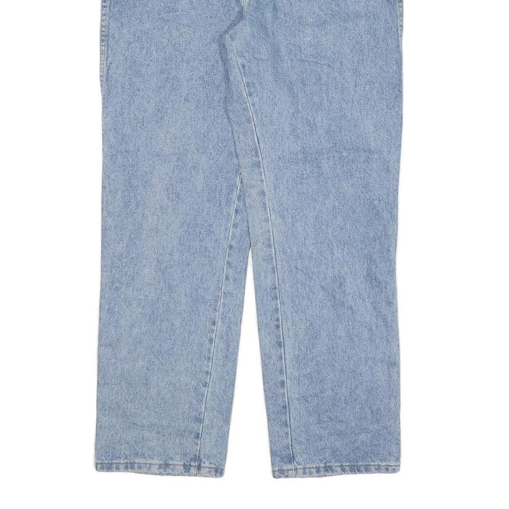 WRANGLER Mens Jeans Blue Regular Straight Denim Light W35 L31 Classic Zip