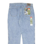 WRANGLER Mens Jeans Blue Regular Straight Denim Light W35 L31 Classic Zip