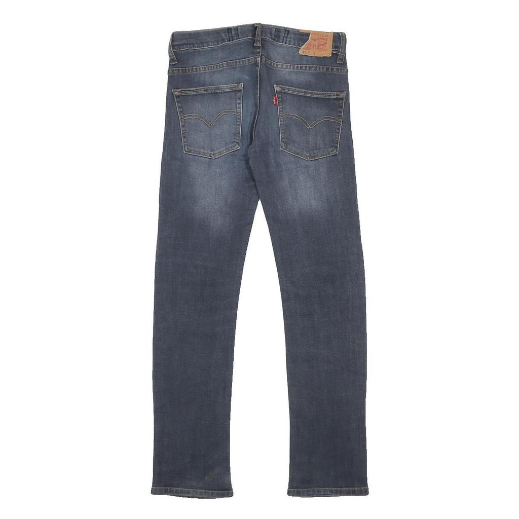 LEVI'S 511 Boys Slim Denim Jeans Medium W26 L27 Stretch Cotton Blend Zip