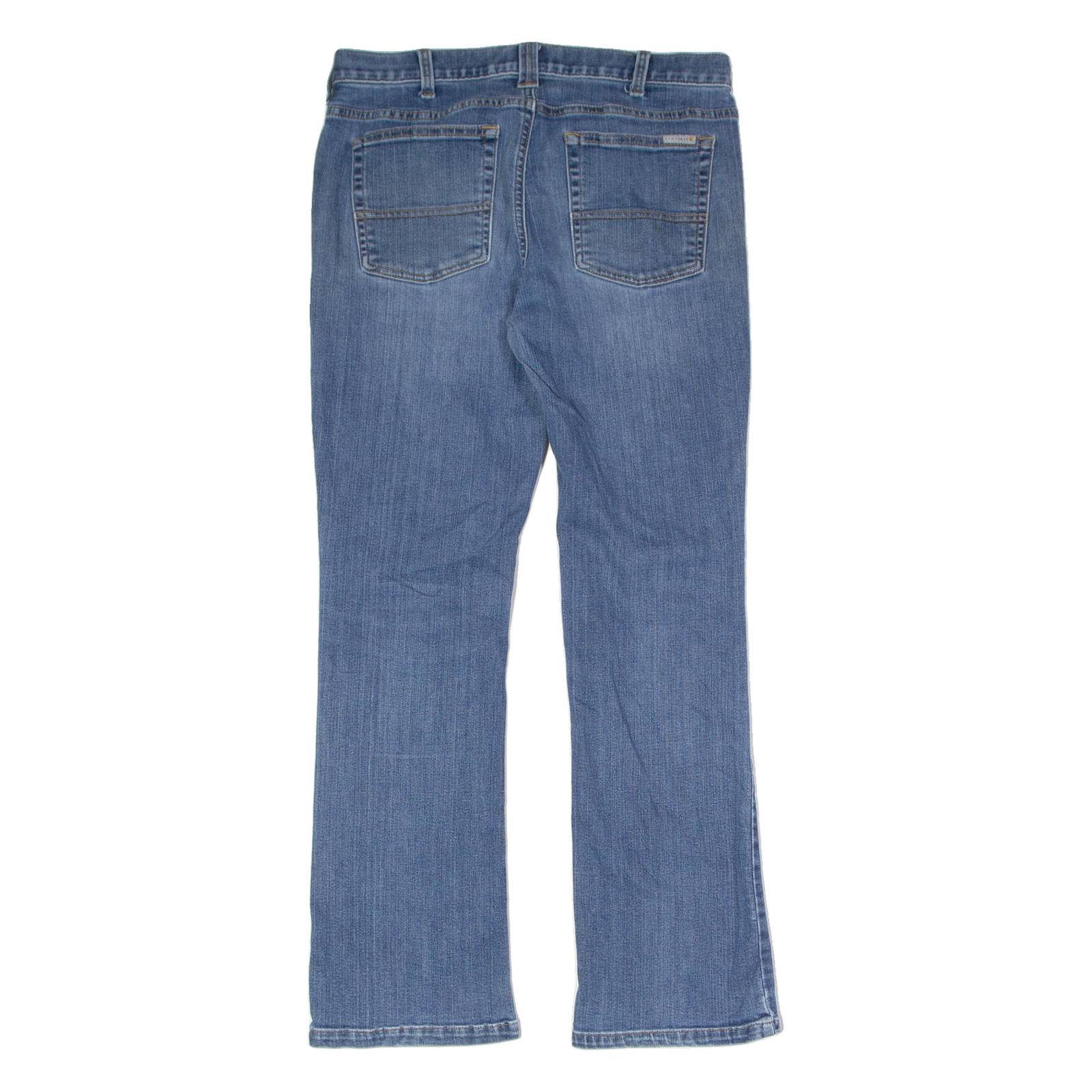 CARHARTT Womens Jeans Blue Slim Bootcut Stone Wash W32 L28