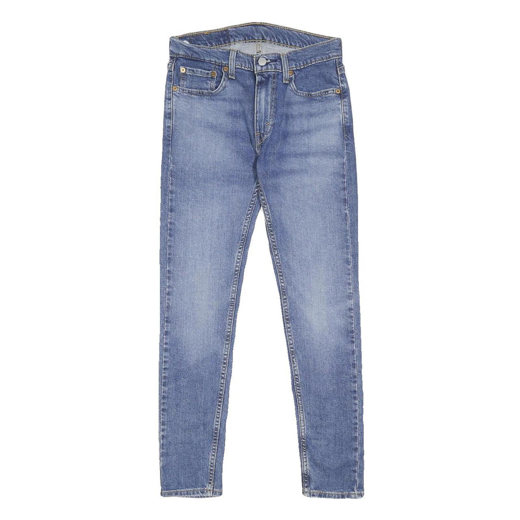 LEVI'S 519 Hi-Ball Mens Jeans Blue Slim Skinny Denim Light W27 L28 Zip Cotton