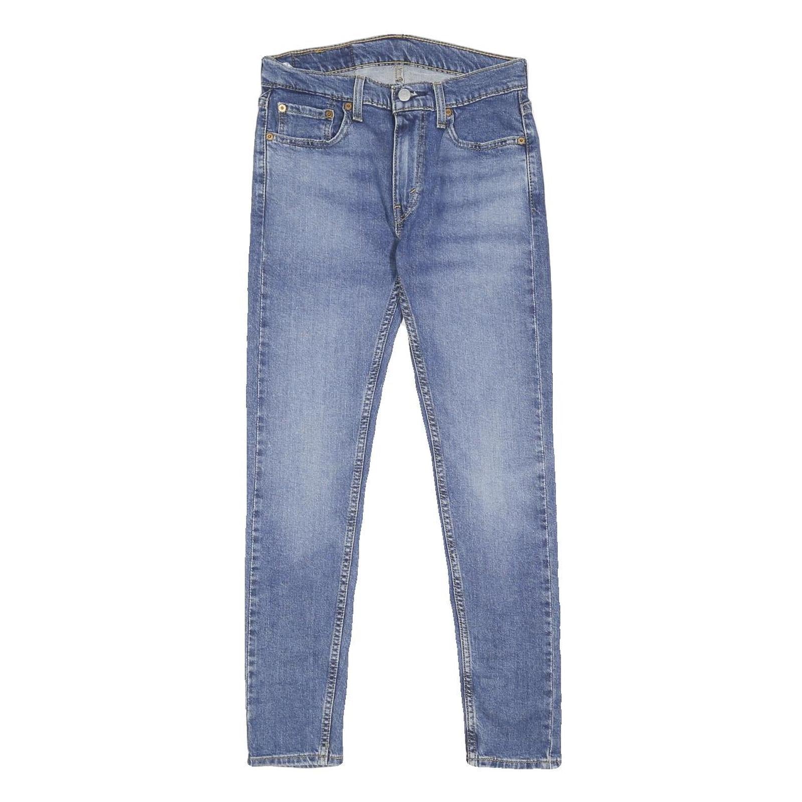 LEVI'S 519 Hi-Ball Mens Jeans Blue Slim Skinny Denim Light W27 L28 Zip Cotton