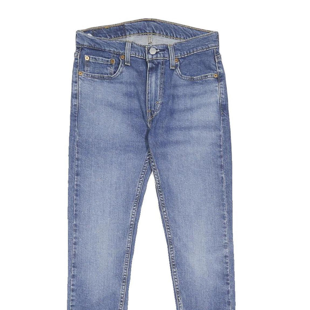 LEVI'S 519 Hi-Ball Mens Jeans Blue Slim Skinny Denim Light W27 L28 Zip Cotton