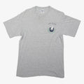 REGATTA Mens Grey White Striped San Diego Graphic T-Shirt L Short Sleeve Crew