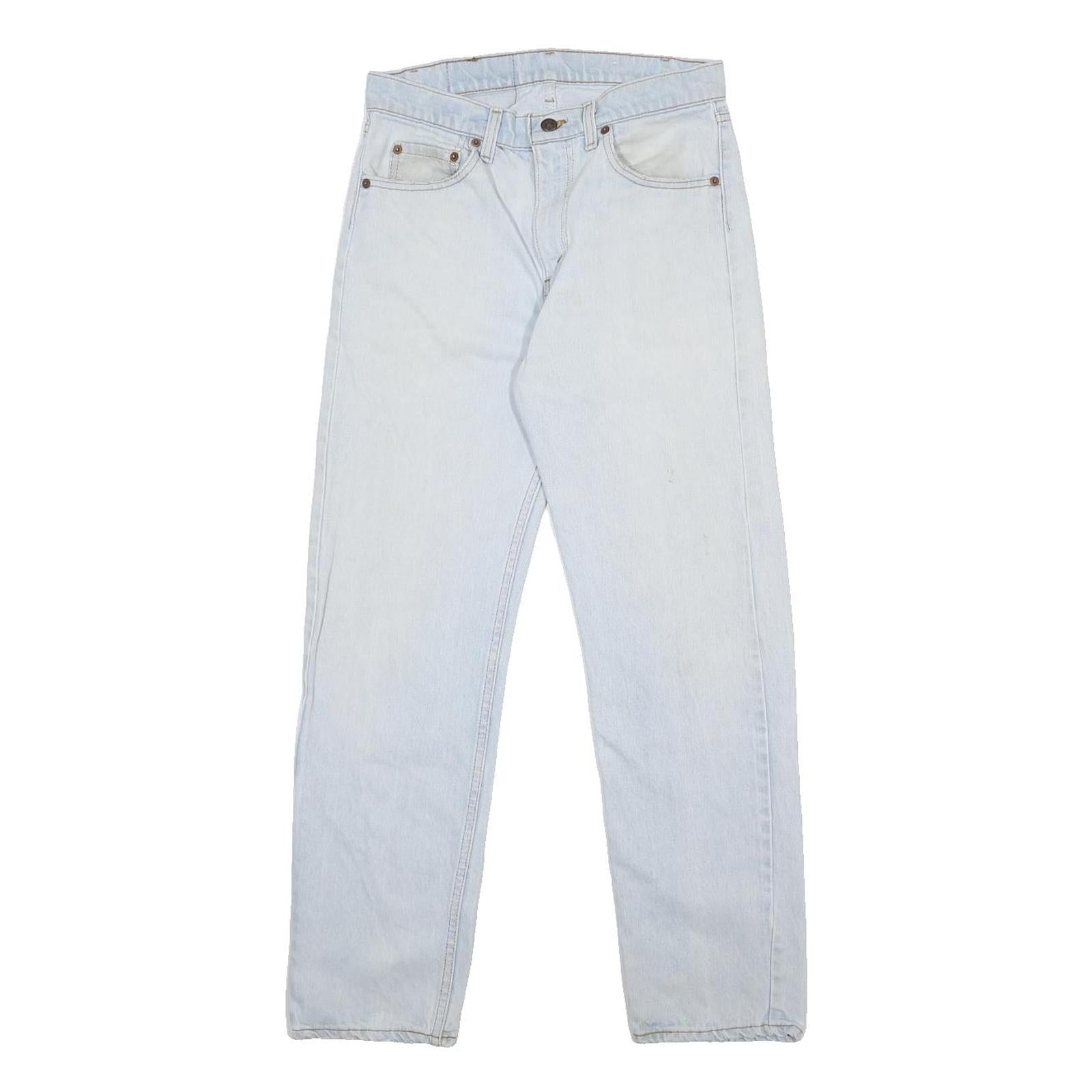 LEVI'S Mens Regular Fit Blue Denim Classic Zip Jeans W31 L30 Retro Style