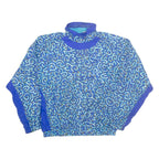 NIKE Mens Track Jacket Blue Crazy Pattern L