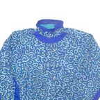 NIKE Mens Track Jacket Blue Crazy Pattern L